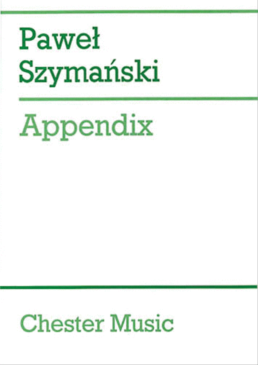 Appendix Orchestra scores gallery preview page 1