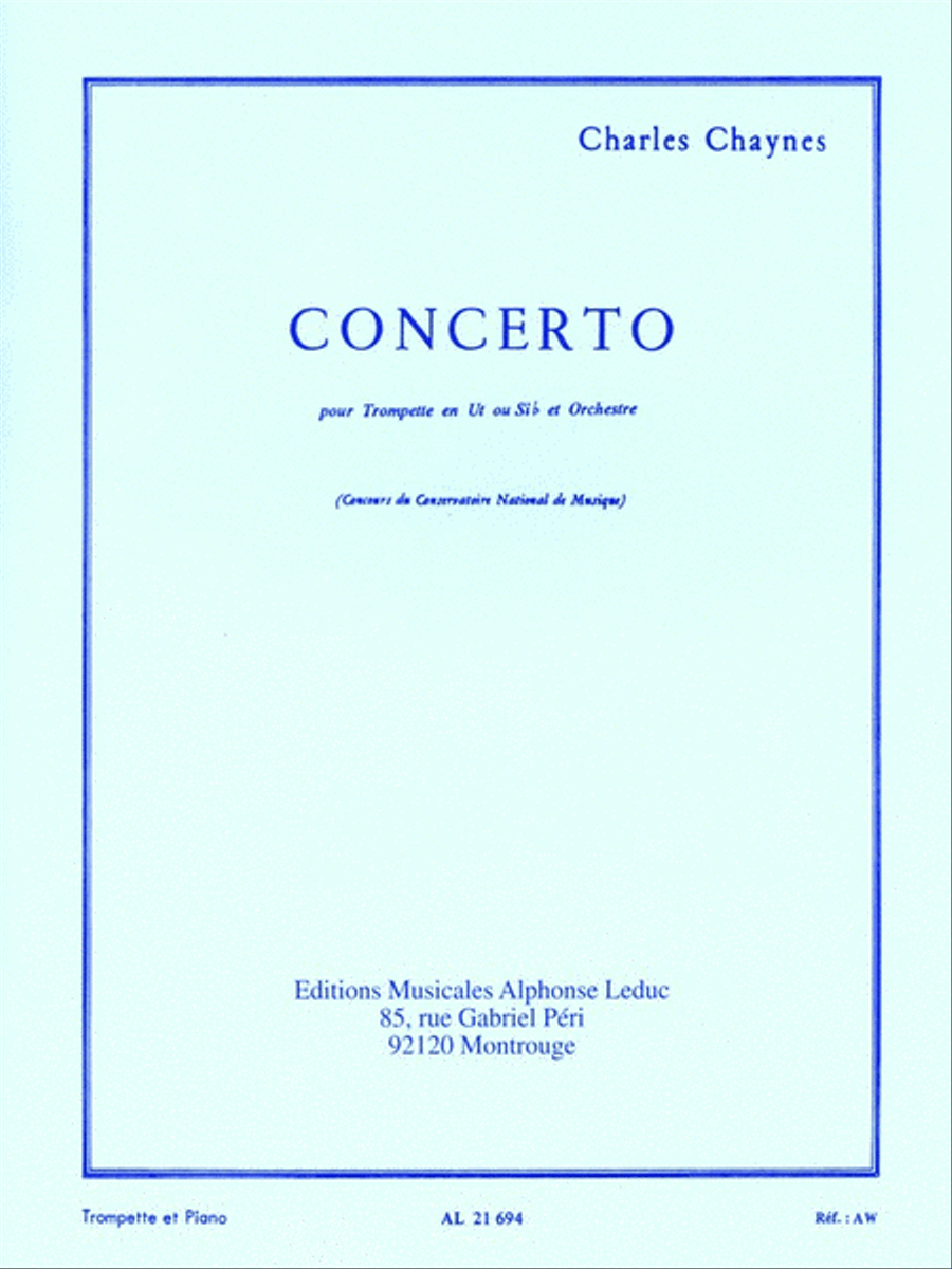 Book cover for Trumpet Concerto