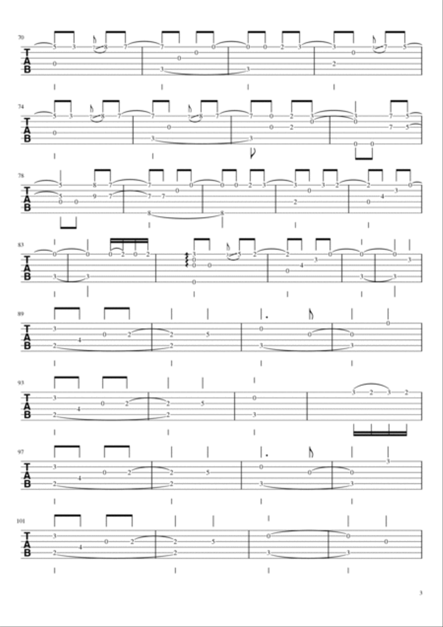 Good Luck! (TAB) Acoustic Guitar scores gallery preview page 3