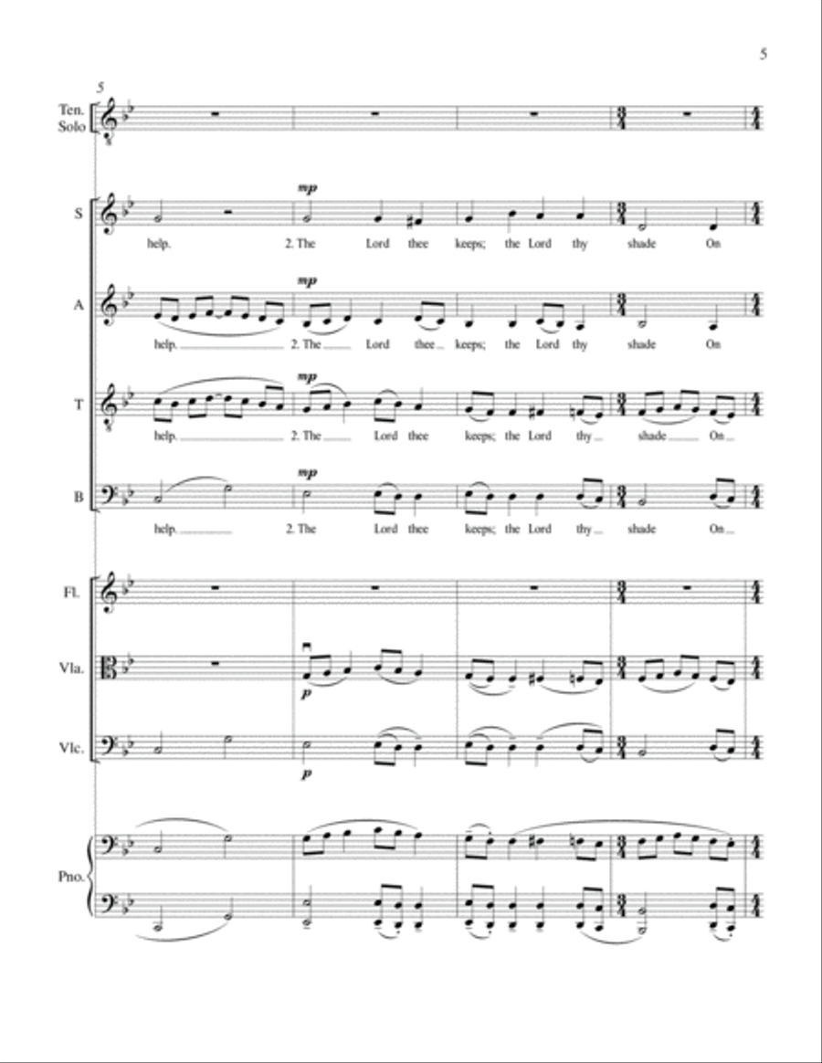 I to the Hills Will Lift Mine Eyes (Psalm 121): from Tenebrae (III) Choir scores gallery preview page 4