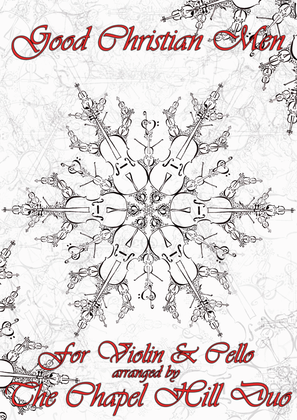 Book cover for Good Christian Men Rejoice (In Dulci Jubilo) - Full Length Violin & Cello Arrangement in a Folk musi
