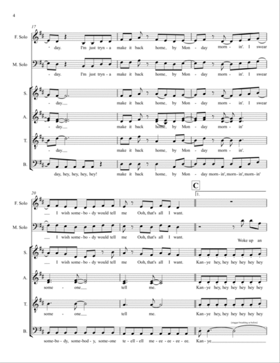 Fourfiveseconds Fourfiveseconds 4-Part scores gallery preview page 4