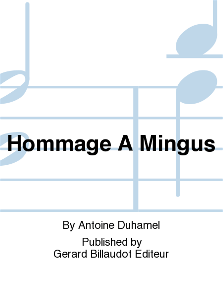 Hommage A Mingus Saxophone Quintet scores gallery preview page 1