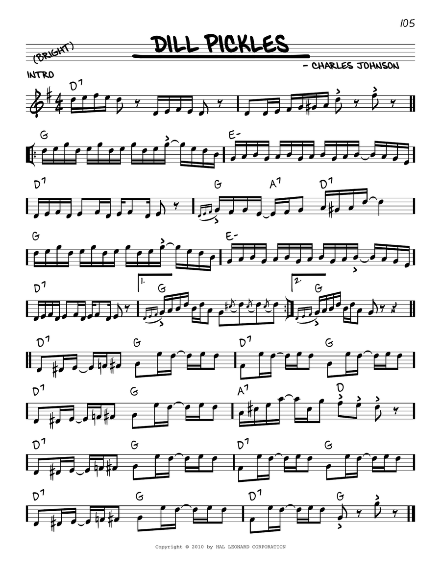 Dill Pickles (arr. Robert Rawlins) Voice scores gallery preview page 1