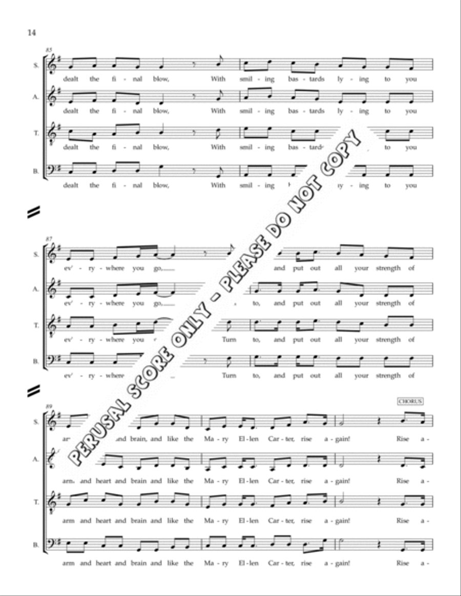 Mary Elen Carter 3-Part scores gallery preview page 14