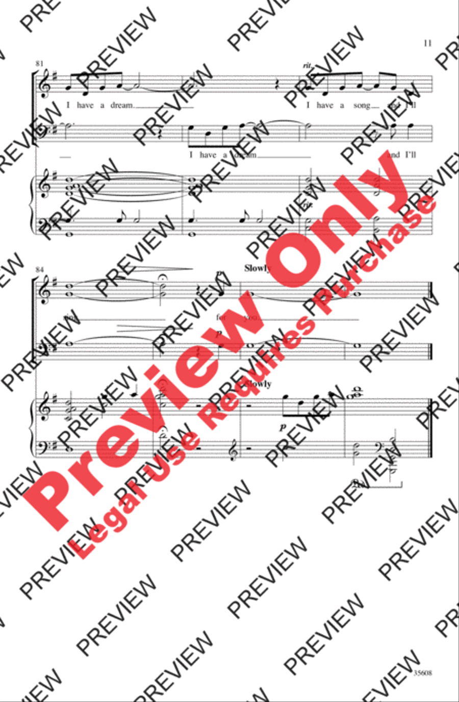 I Have a Voice I Have a Voice 3-Part scores gallery preview page 11
