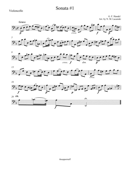 Sonata #1 Movement 1 in D Minor for Clarinet and String Quartet image number null