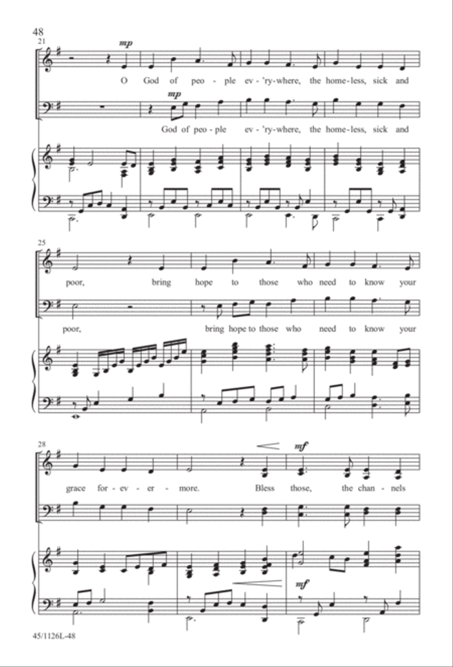 Prayers for the Nations 4-Part scores gallery preview page 49