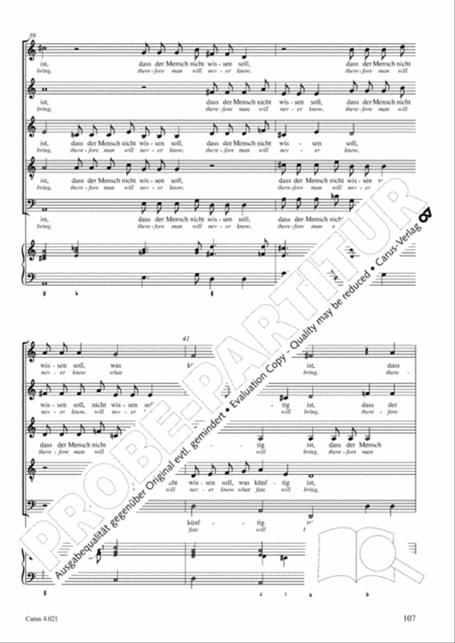 Schein: Israelsbrunnlein. Fontana d'Israel. Complete edition Choir scores gallery preview page 114