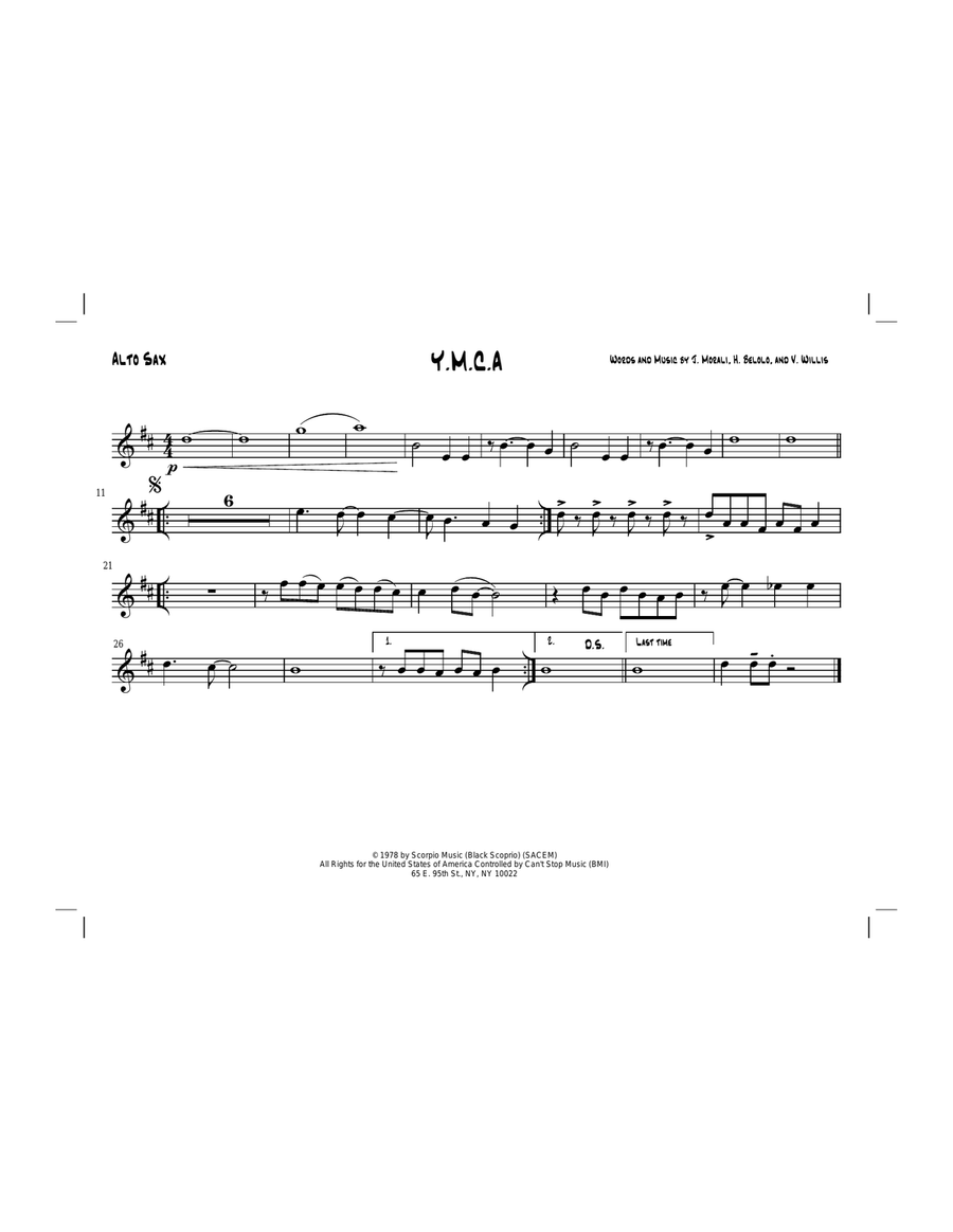 Y.M.C.A. Jazz Ensemble scores gallery preview page 2