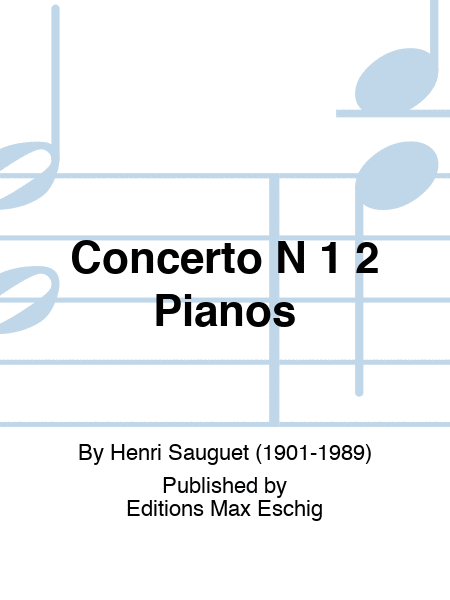 Concerto N 1 2 Pianos
