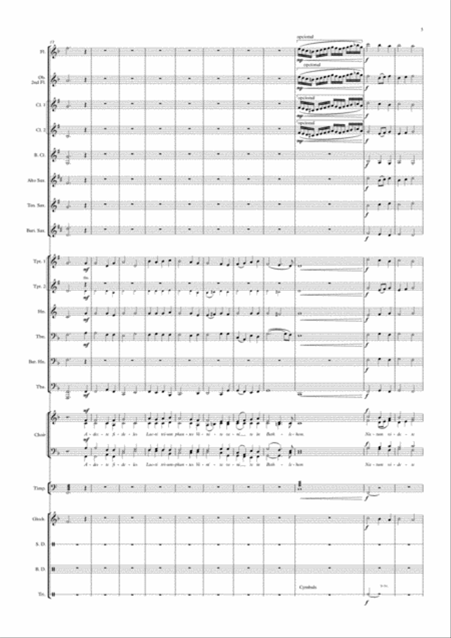 O Come, All Ye Faithful 4-Part scores gallery preview page 3