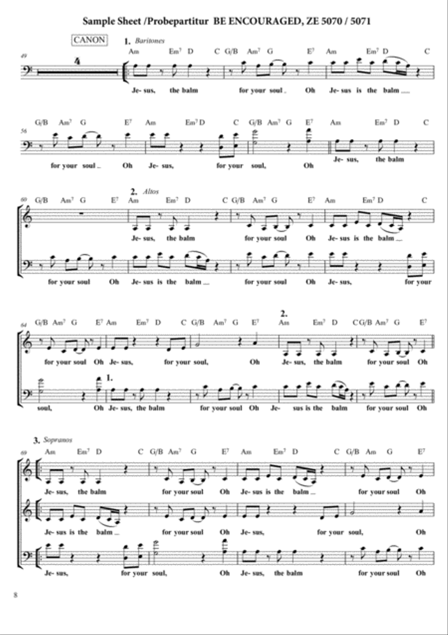 Be Encouraged 4-Part scores gallery preview page 11