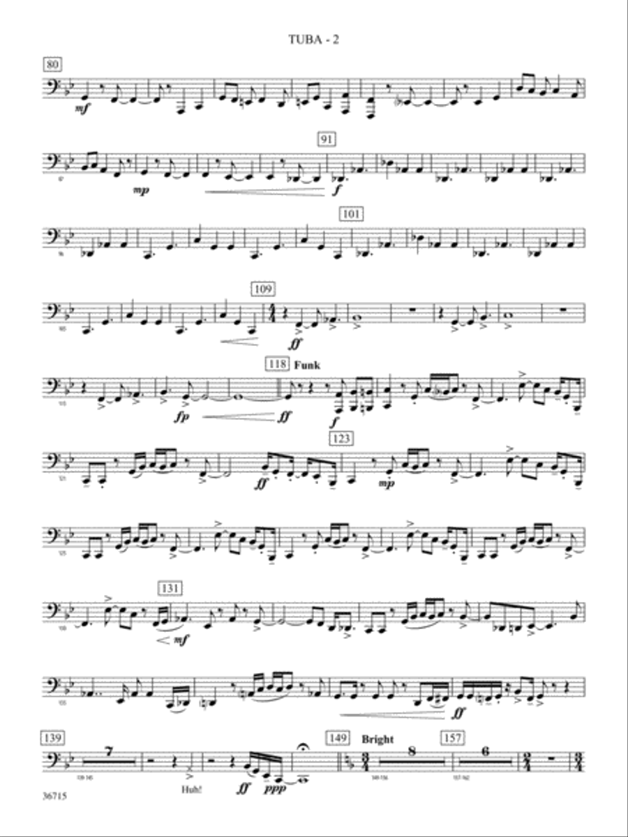 See Rock City: Tuba Concert Band scores gallery preview page 2