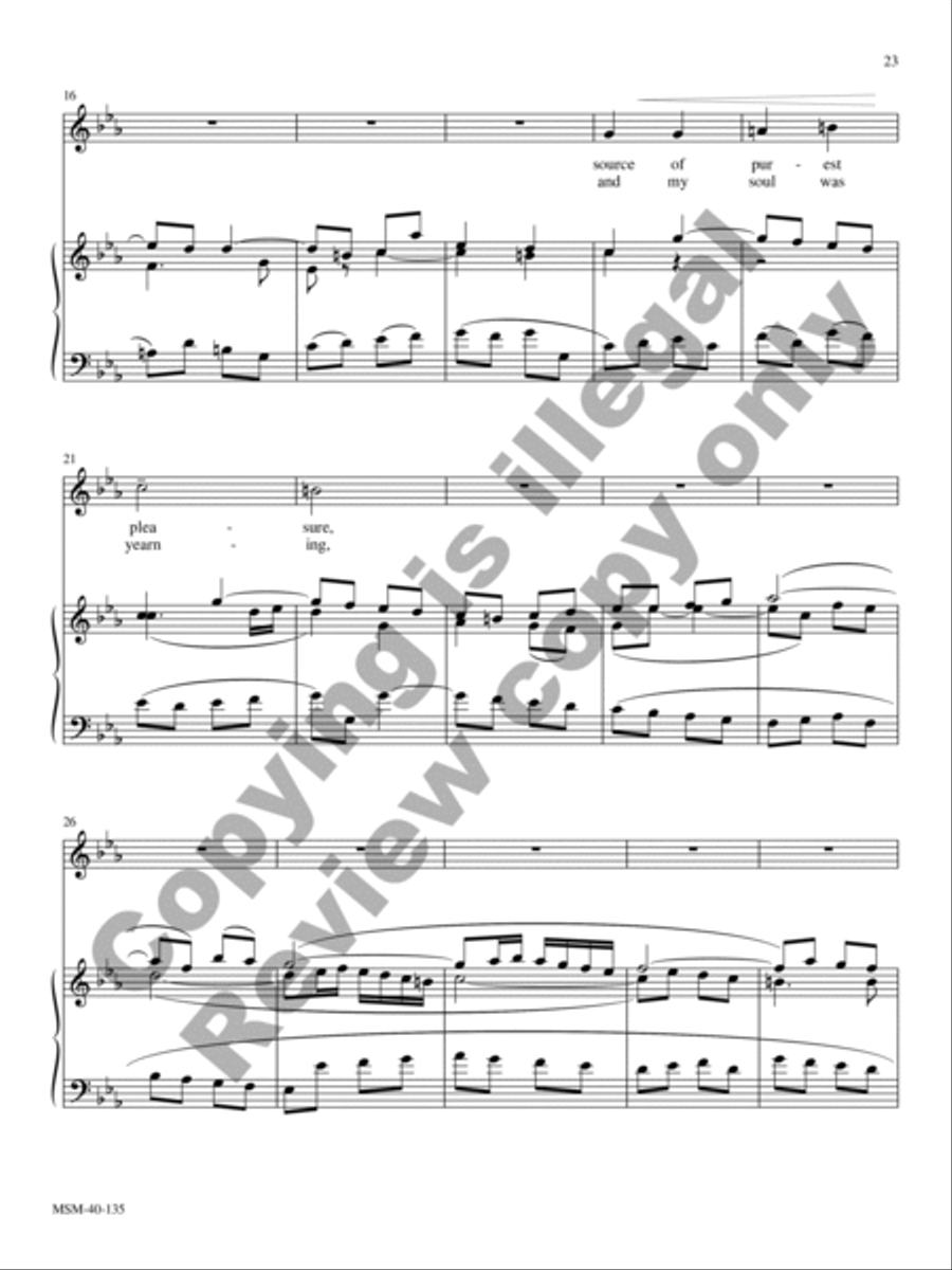 Classical Solos for the Church Year High Voice scores gallery preview page 14