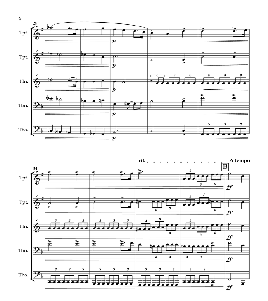 Pilgrims Chorus from Tannhauser - Brass Quintet image number null