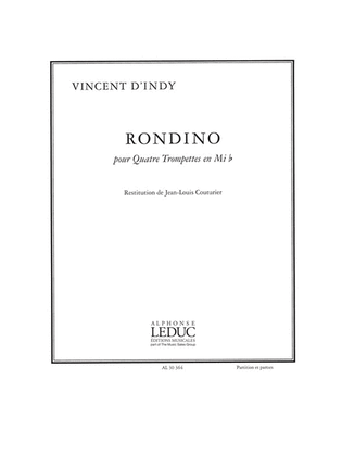 Indy Vincent D' Rondino 4 Trumpets In E Flat Score/parts