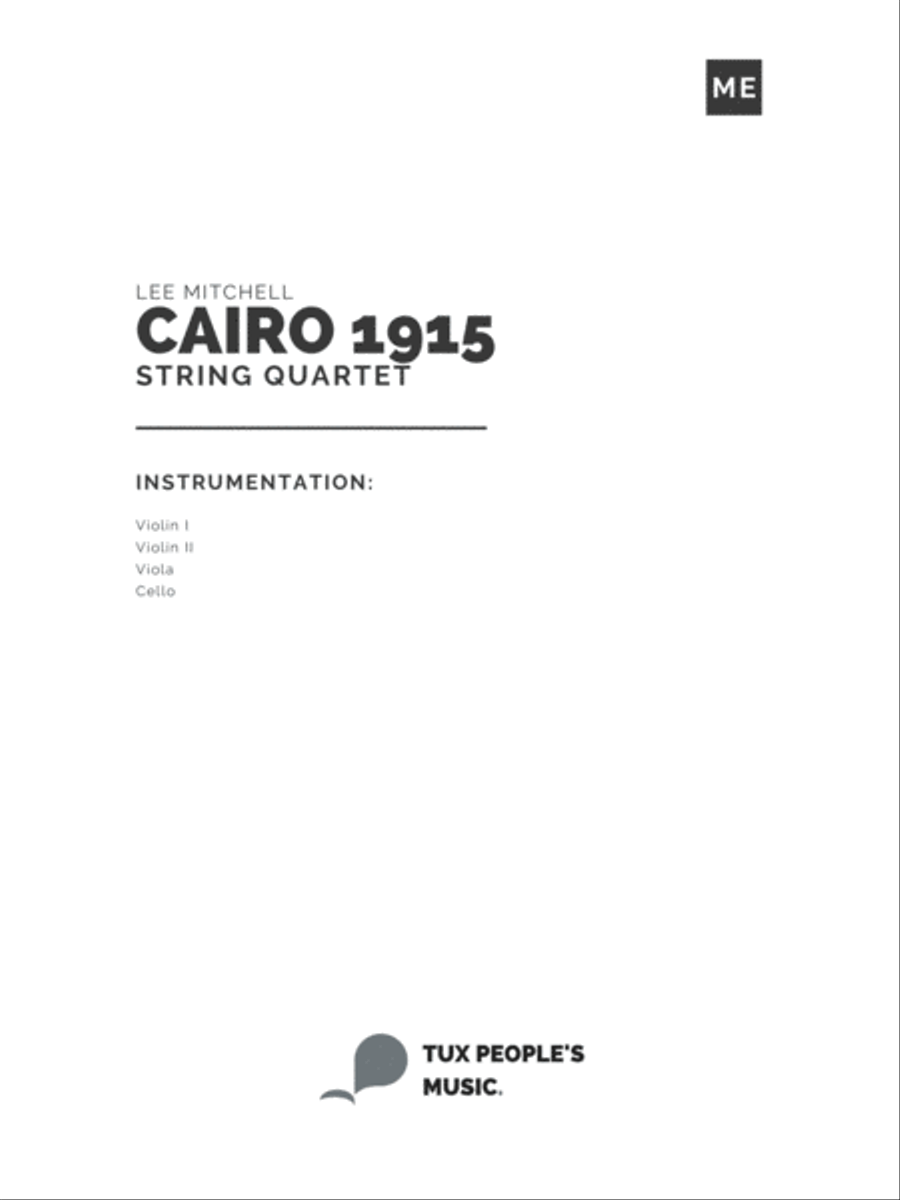 Cairo 1915 String Quartet scores gallery preview page 2