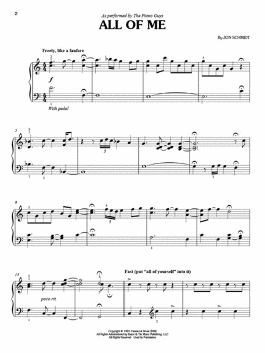 The Piano Guys – Simplified Favorites, Vol. 1 Cello scores gallery preview page 3