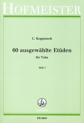 Book cover for 60 Etuden, Heft 1