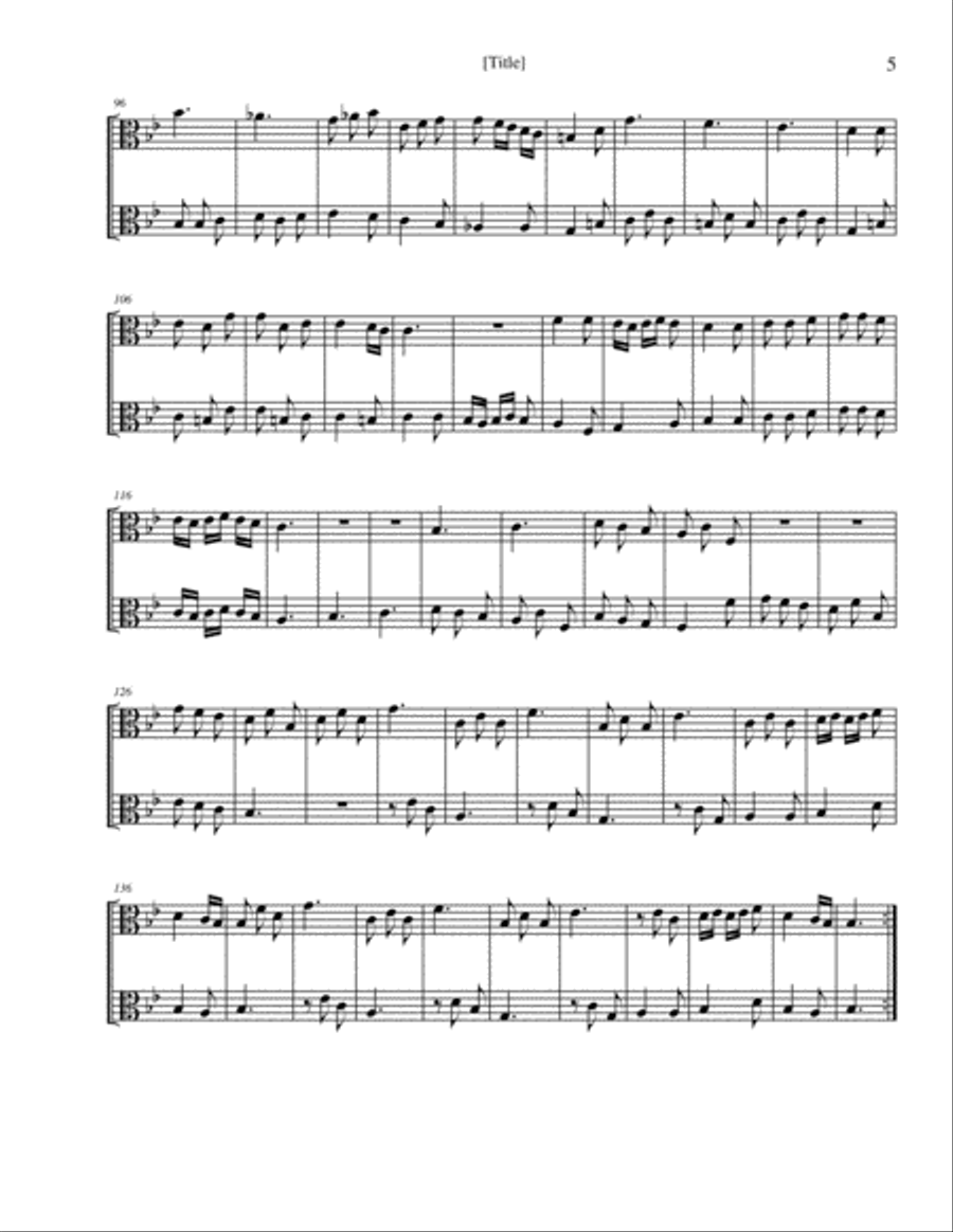 6 Sonata Duets for 2 Violas - vol. 2 - Willam Croft (arr. K. L. Knott) String Duet scores gallery preview page 6