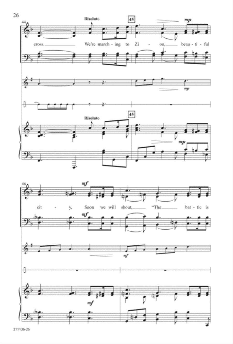 Marching to Zion 4-Part scores gallery preview page 32