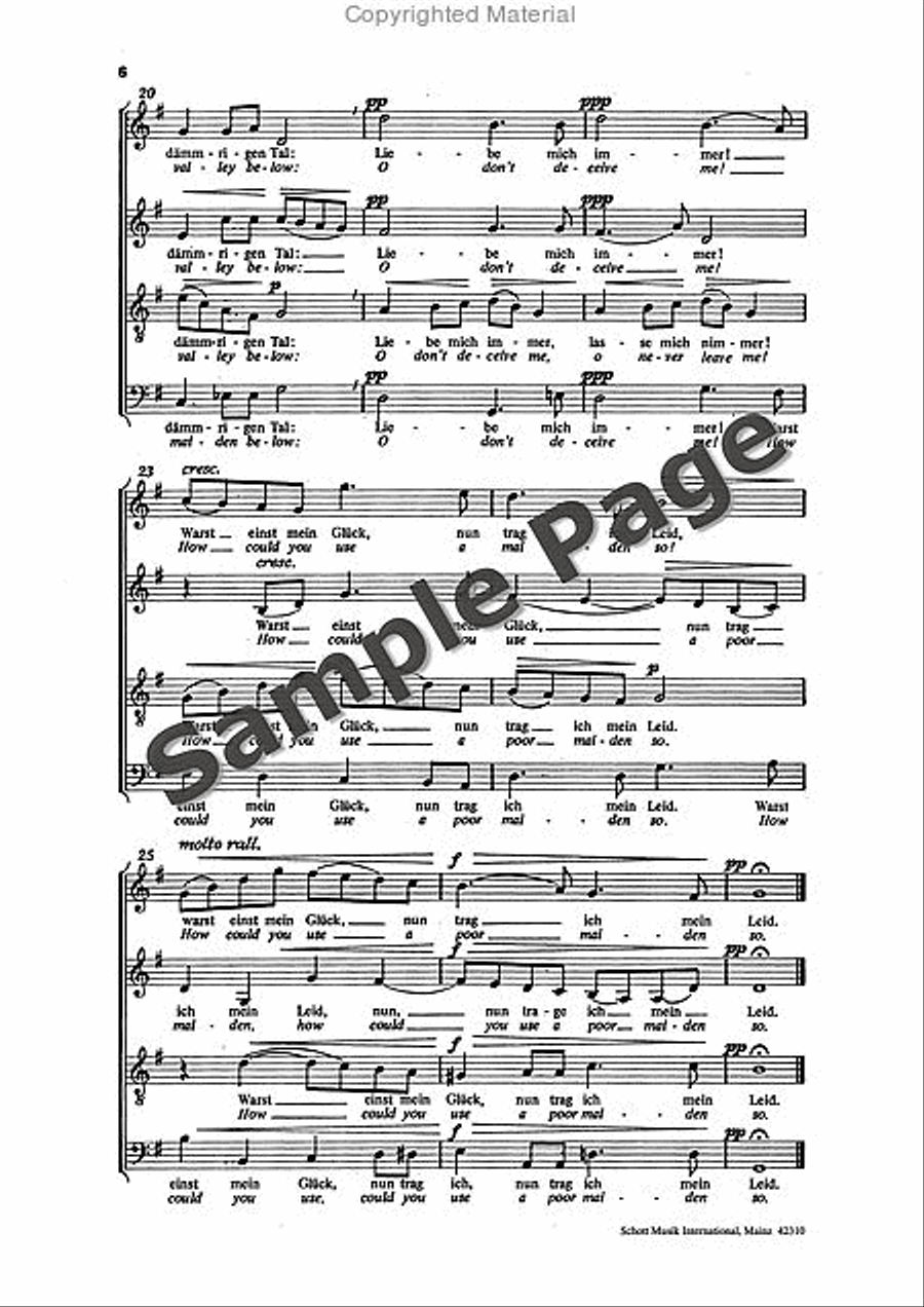 Fruh Noch Am Tage 4-Part scores gallery preview page 7