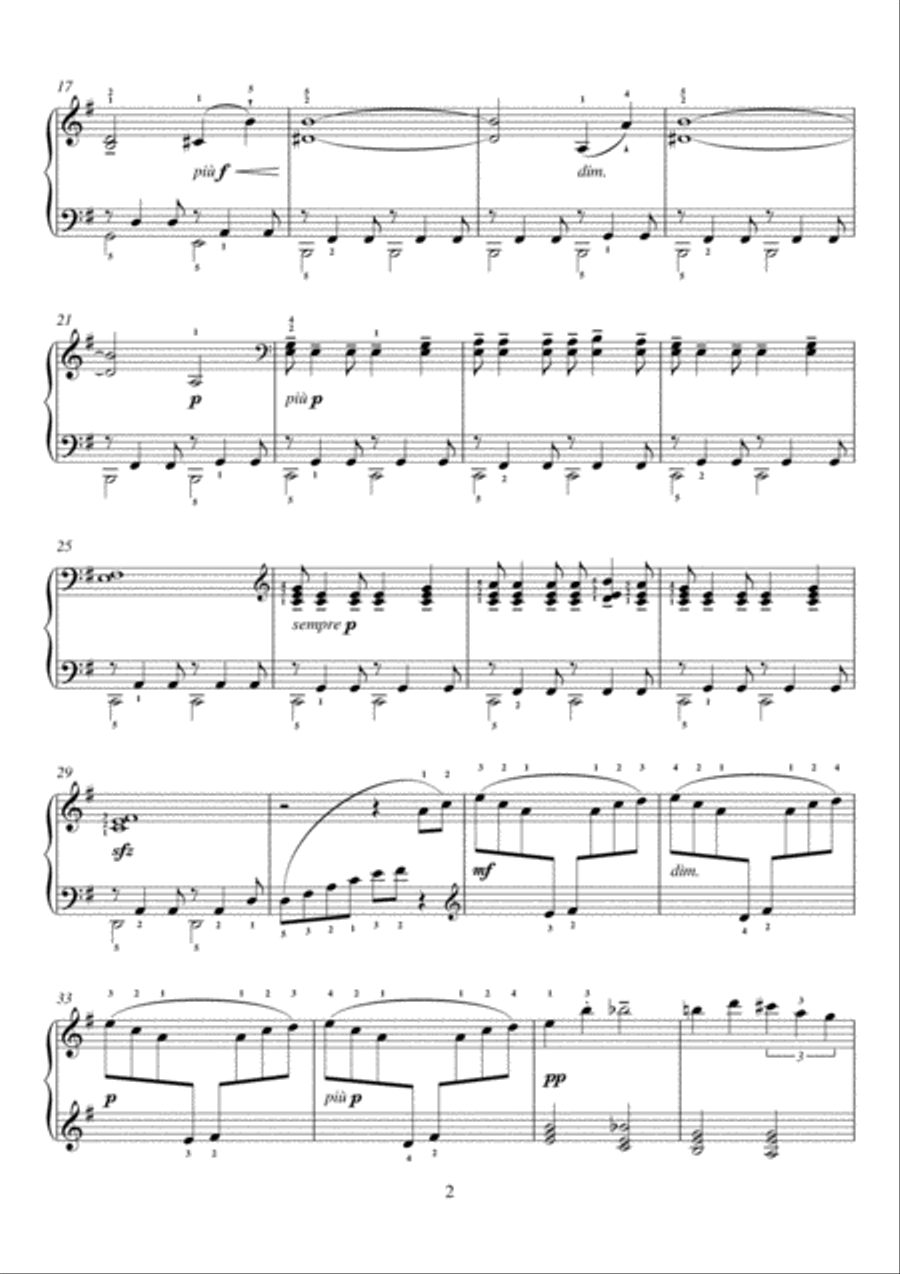 Passepied (From Suite Bergamasque) Easy Piano scores gallery preview page 2