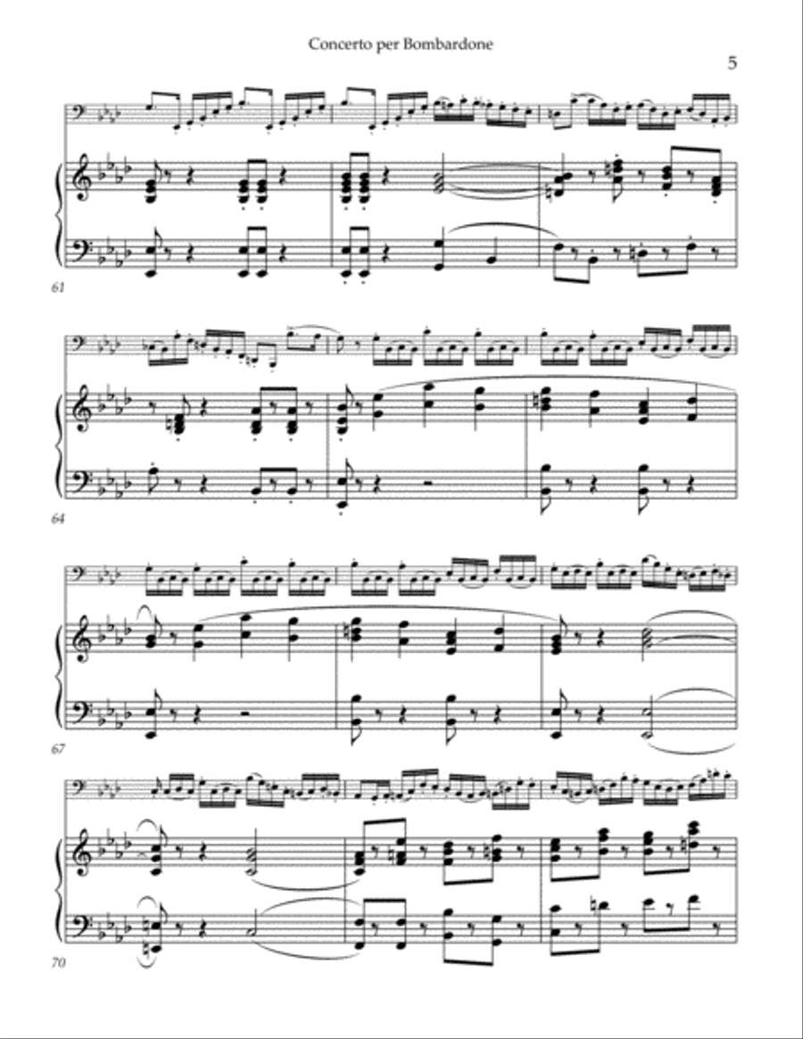 Concerto per Bombardone Tuba scores gallery preview page 6