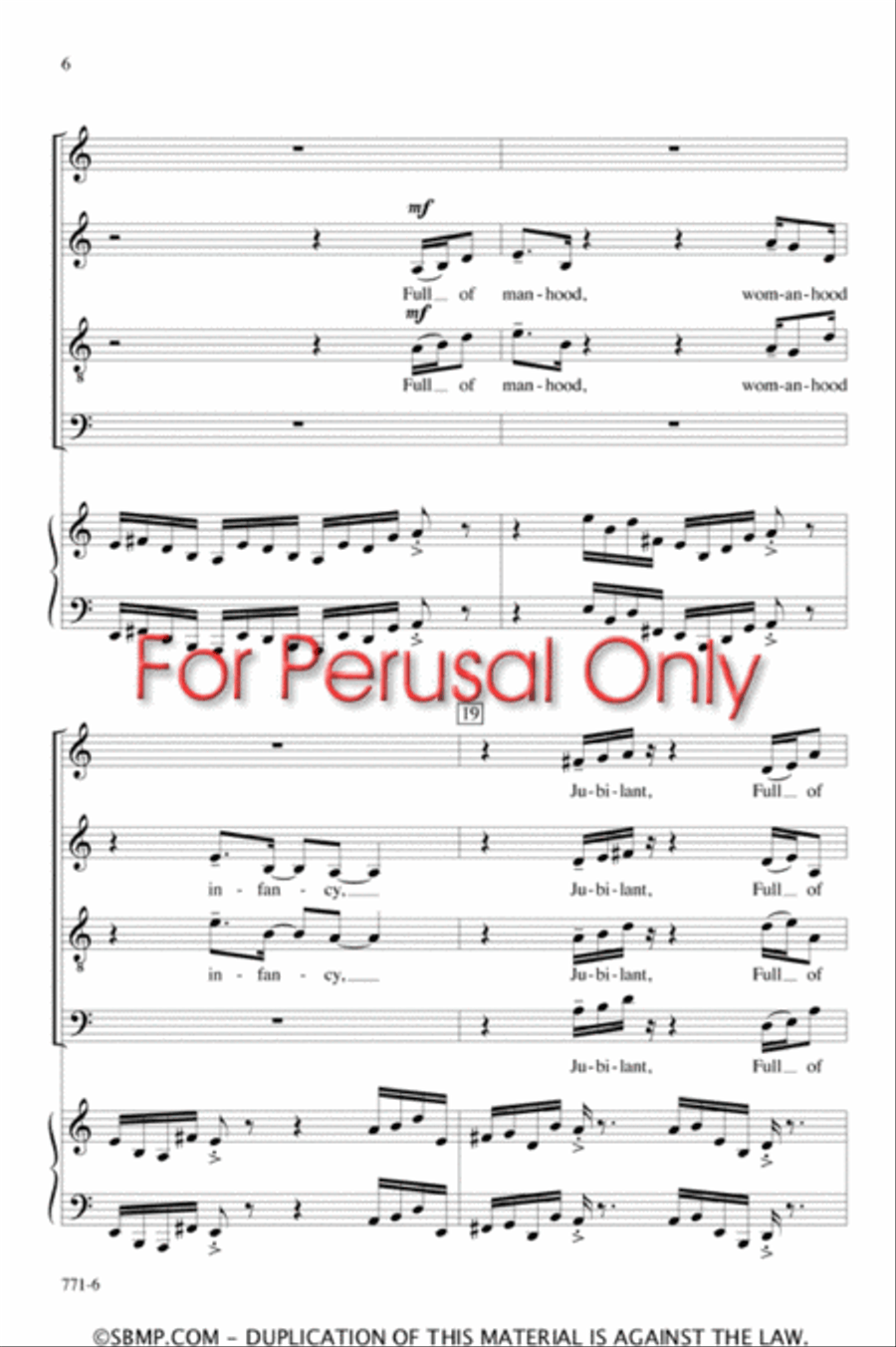My Spirit Is Uncaged - SATB Octavo 4-Part scores gallery preview page 5