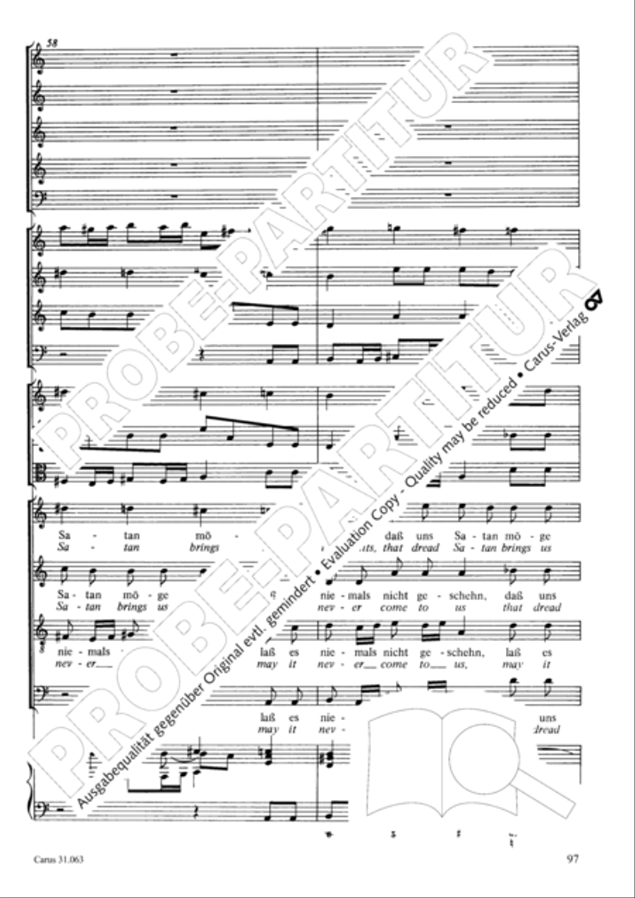 Christians, etch this blessed day (Christen, atzet diesen Tag) 4-Part scores gallery preview page 98