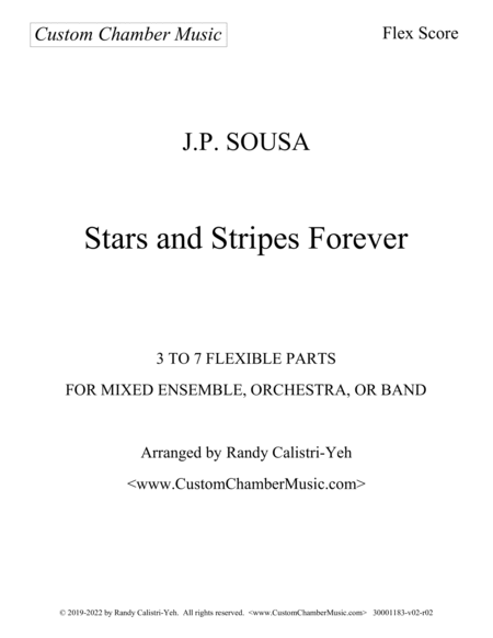 Sousa Stars and Stripes Forever (Flexible Orchestra) image number null