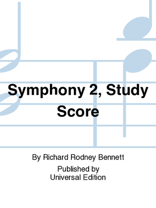 Book cover for Symphony 2, Study Score