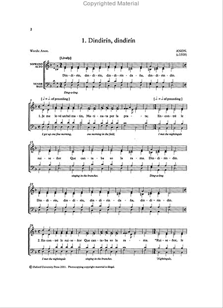 Madrigals and Partsongs 4-Part scores gallery preview page 2