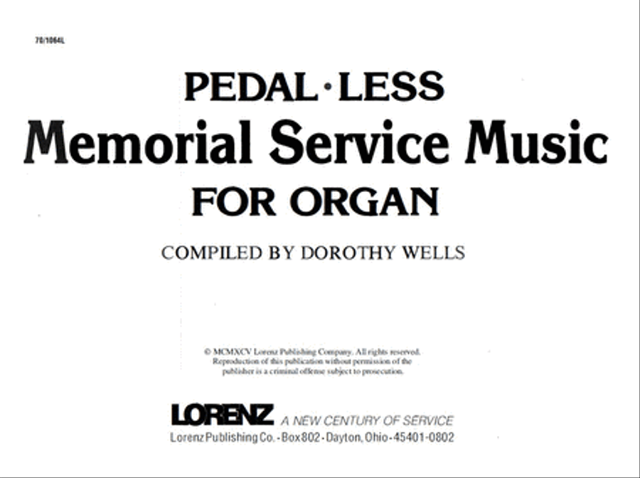 Pedal-less: Memorial Service Music