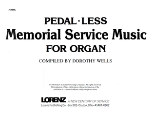 Book cover for Pedal-less: Memorial Service Music
