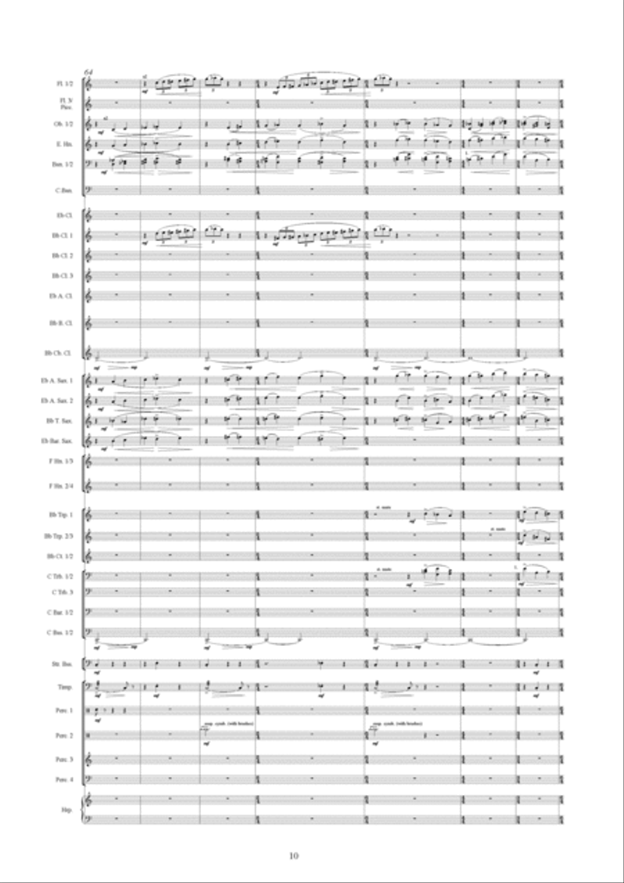 Symphonic Variations Concert Band scores gallery preview page 11