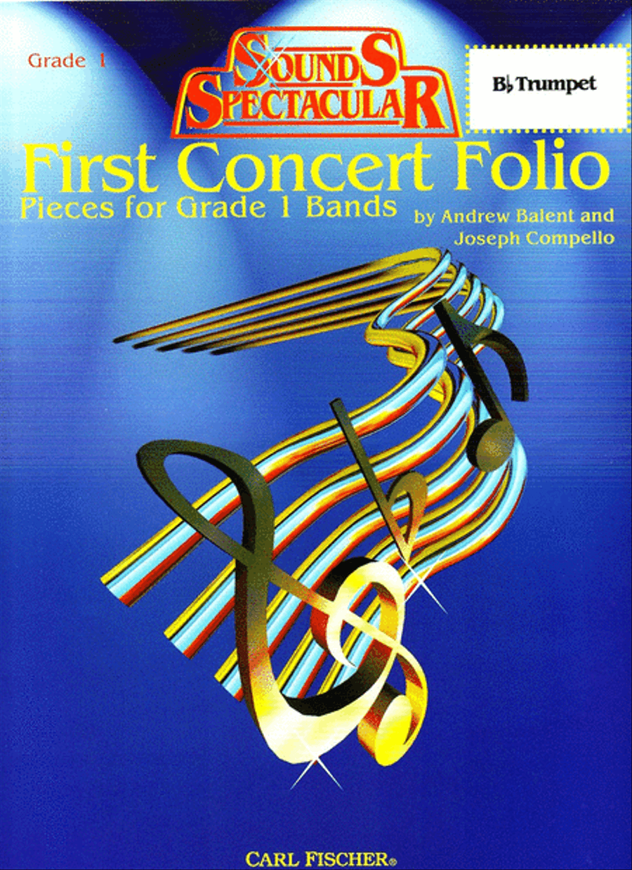 First Concert Folio - Pieces for Grade 1 Bands Concert Band Methods scores gallery preview page 1