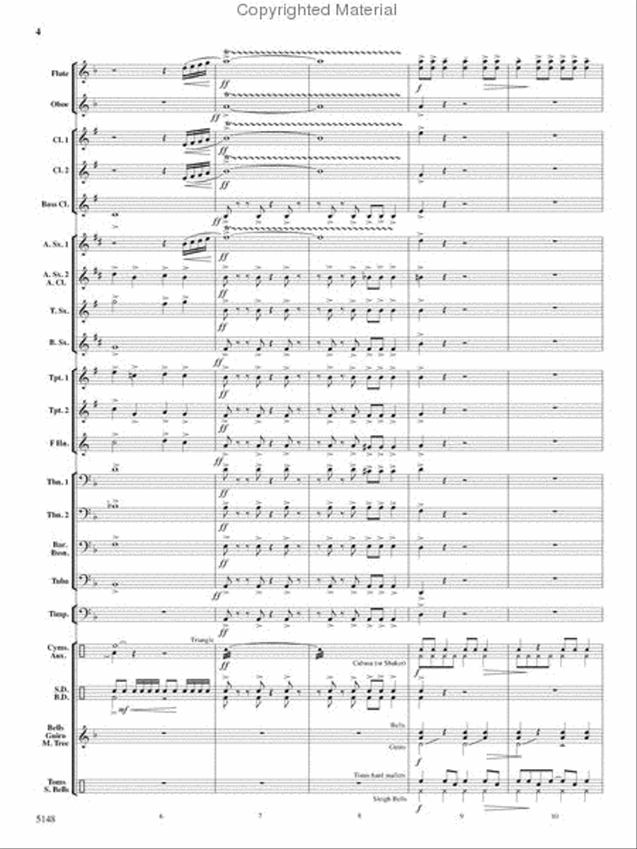 Fire Dance Fire Dance Concert Band scores gallery preview page 3