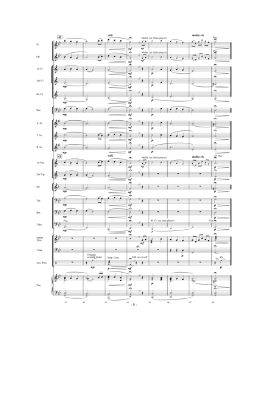 A Peaceful Christmas Concert Band scores gallery preview page 7