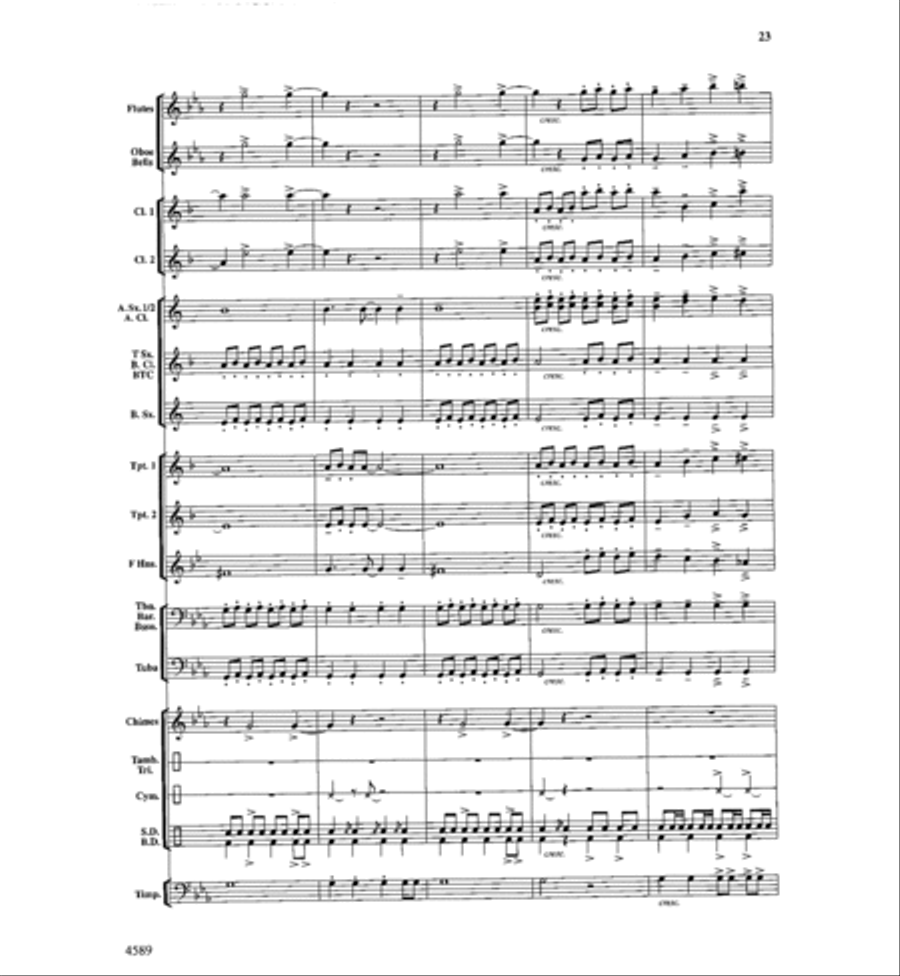 Copper Mountain Legend Concert Band scores gallery preview page 24