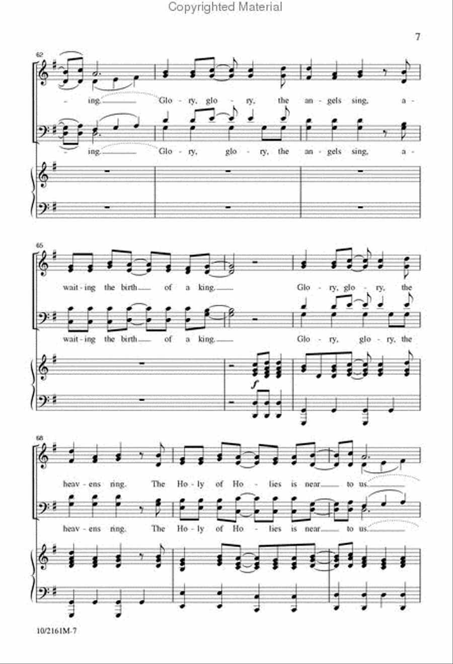 Glory, Glory! Creation Sings! 4-Part scores gallery preview page 8