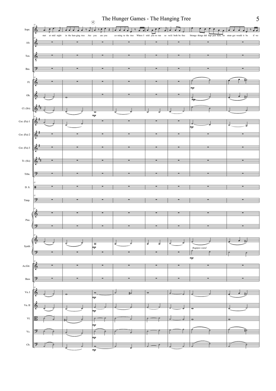 The Hanging Tree Full Orchestra scores gallery preview page 5