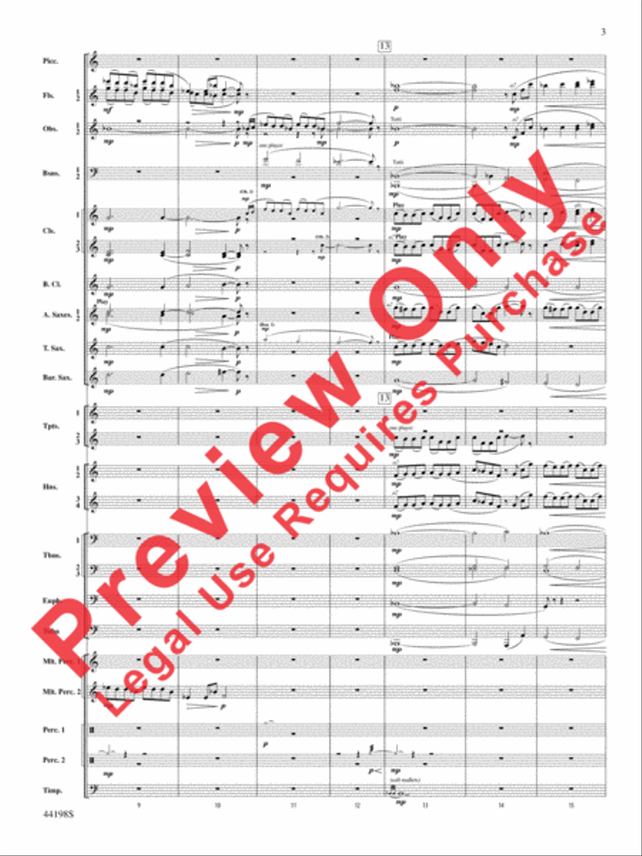 Afterlife Concert Band scores gallery preview page 4