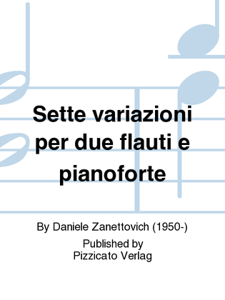 Sette variazioni per due flauti e pianoforte