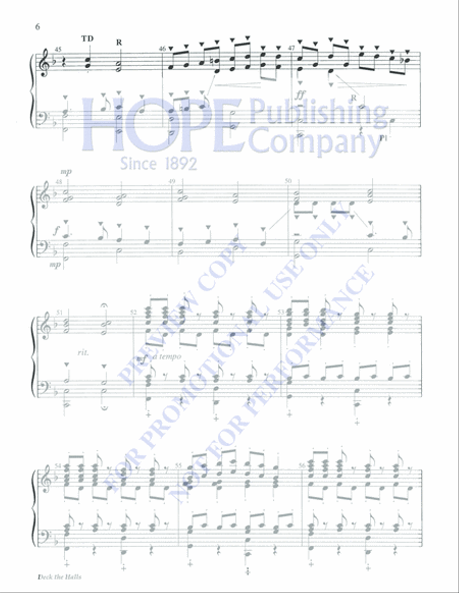 Deck the Halls 5-Octaves scores gallery preview page 6