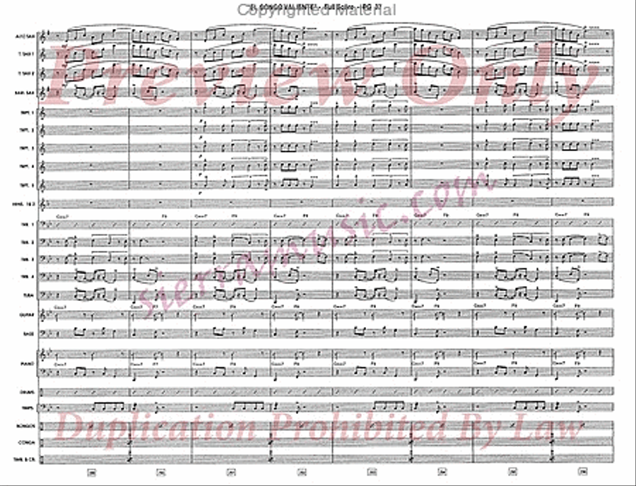 El Congo Valiente Jazz Ensemble scores gallery preview page 38