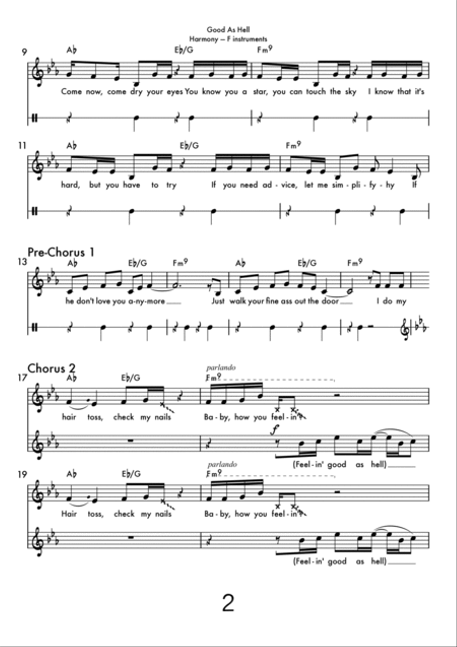 Good As Hell Small Ensemble scores gallery preview page 2