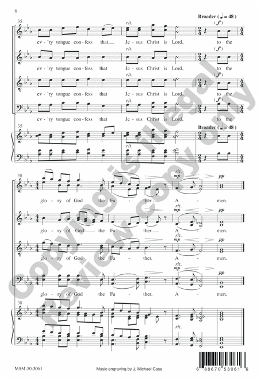 Jesus Christ Is Lord Divisi scores gallery preview page 11
