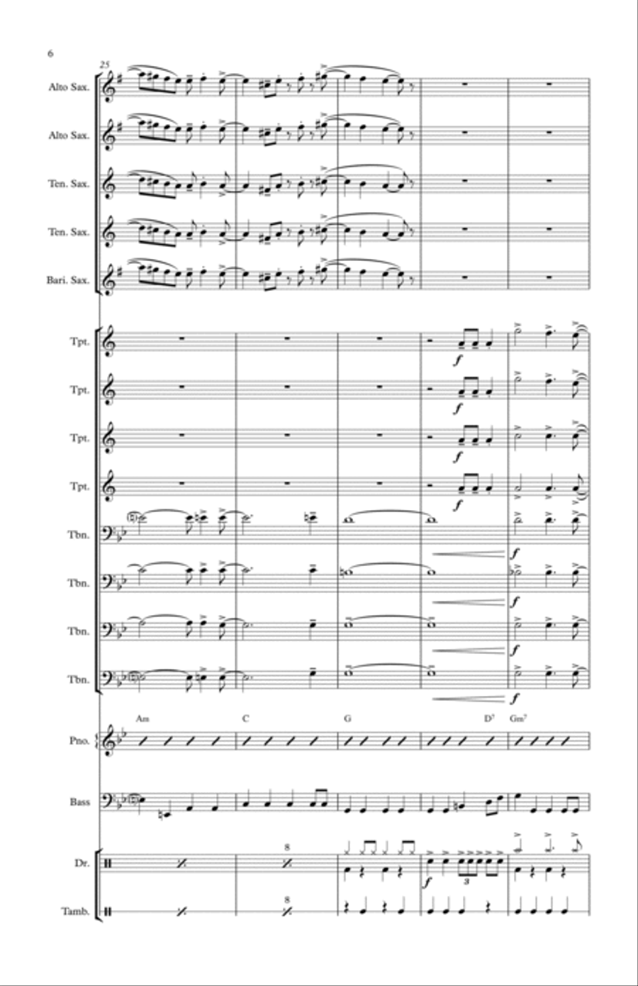 I'm Still Standing I'm Still Standing Jazz Ensemble scores gallery preview page 6